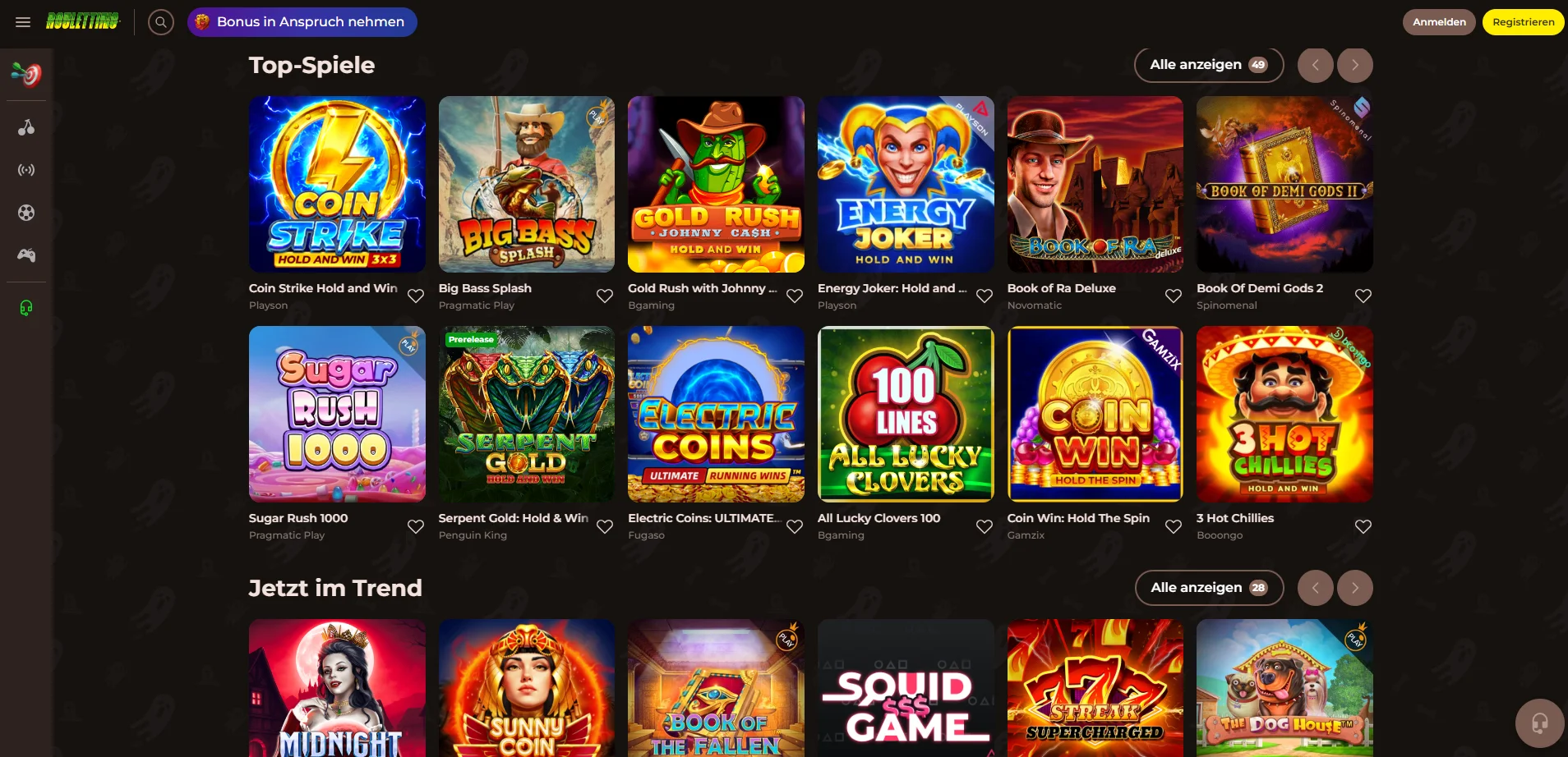 Roulettino Casino Übersicht